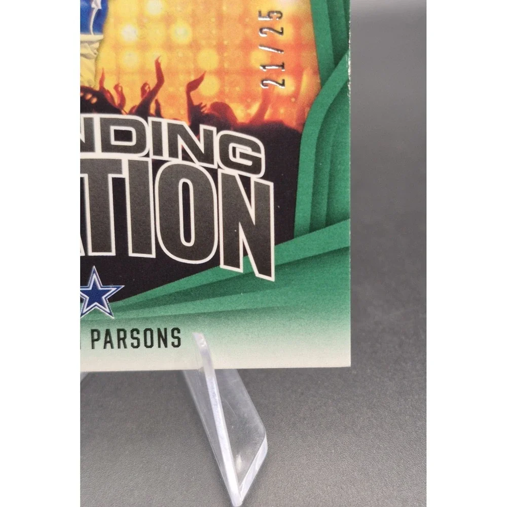 2023 Panini Rookies & Stars Micah Parsons #SO-15 Standing Ovation Green /25 SP